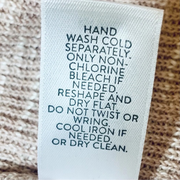 J Jill Women's Size S Linen Blend Longline Beachy Coastal Open Cardiagan Pink - Picture 10 of 11